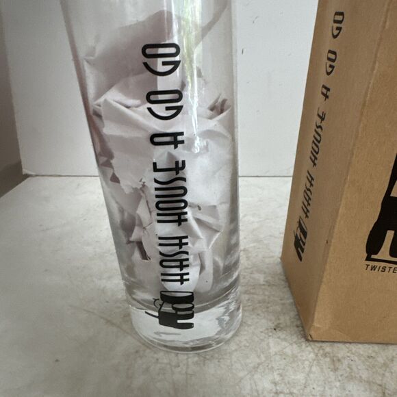 HASH HOUSE A GO GO Leaning Glass 7.5" Tall 20 oz - Picture 2 of 9